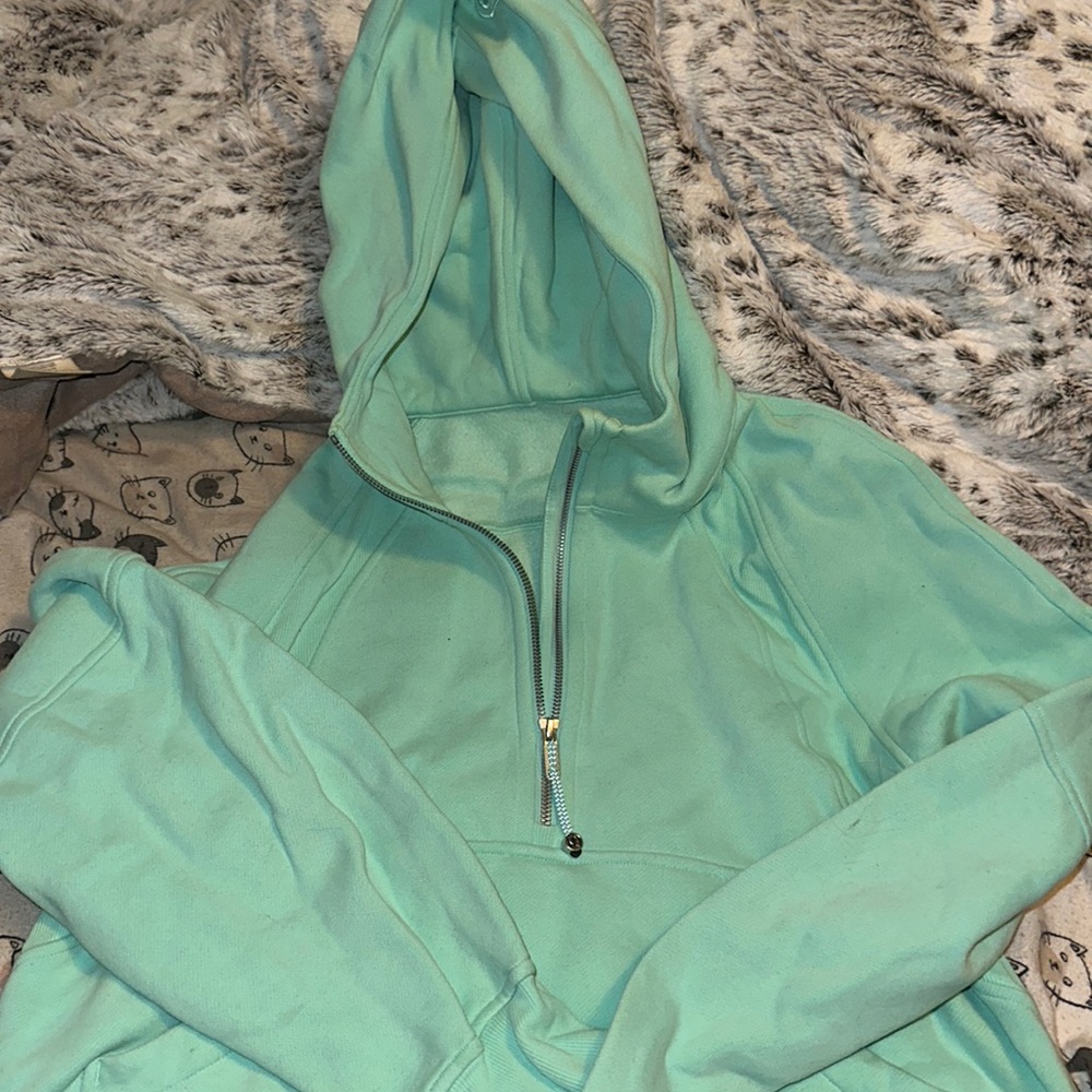 Lululemon scuba half zip wild mint m/l